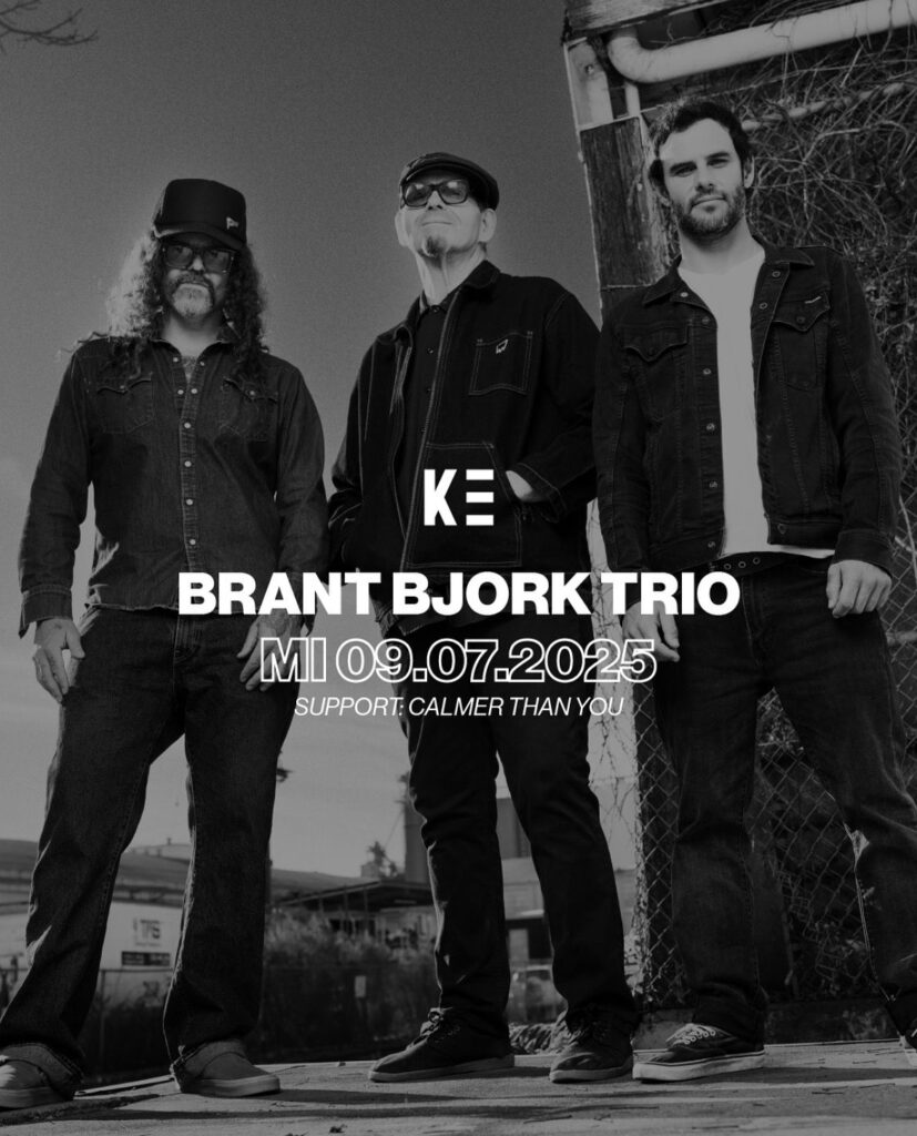 Picture with the three guys from Brant Bjork Trio